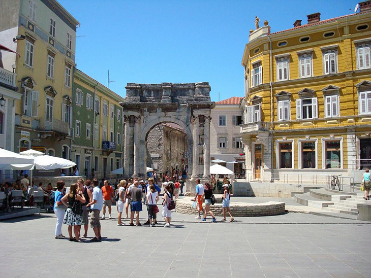 Downtown of Pula Croatia