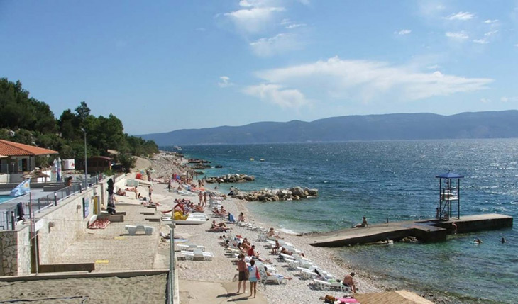 Lanterna Beach In Rabac Croatia